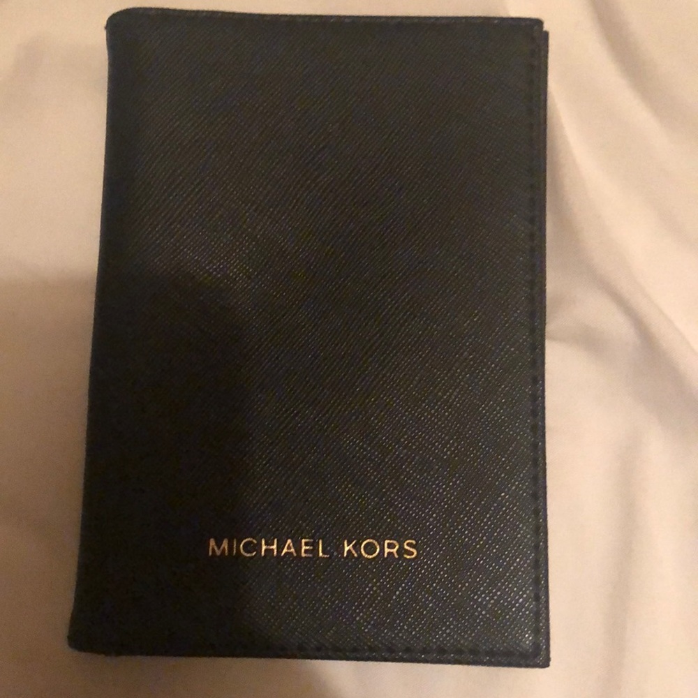 Michael Kors Saffiano leather passport holder